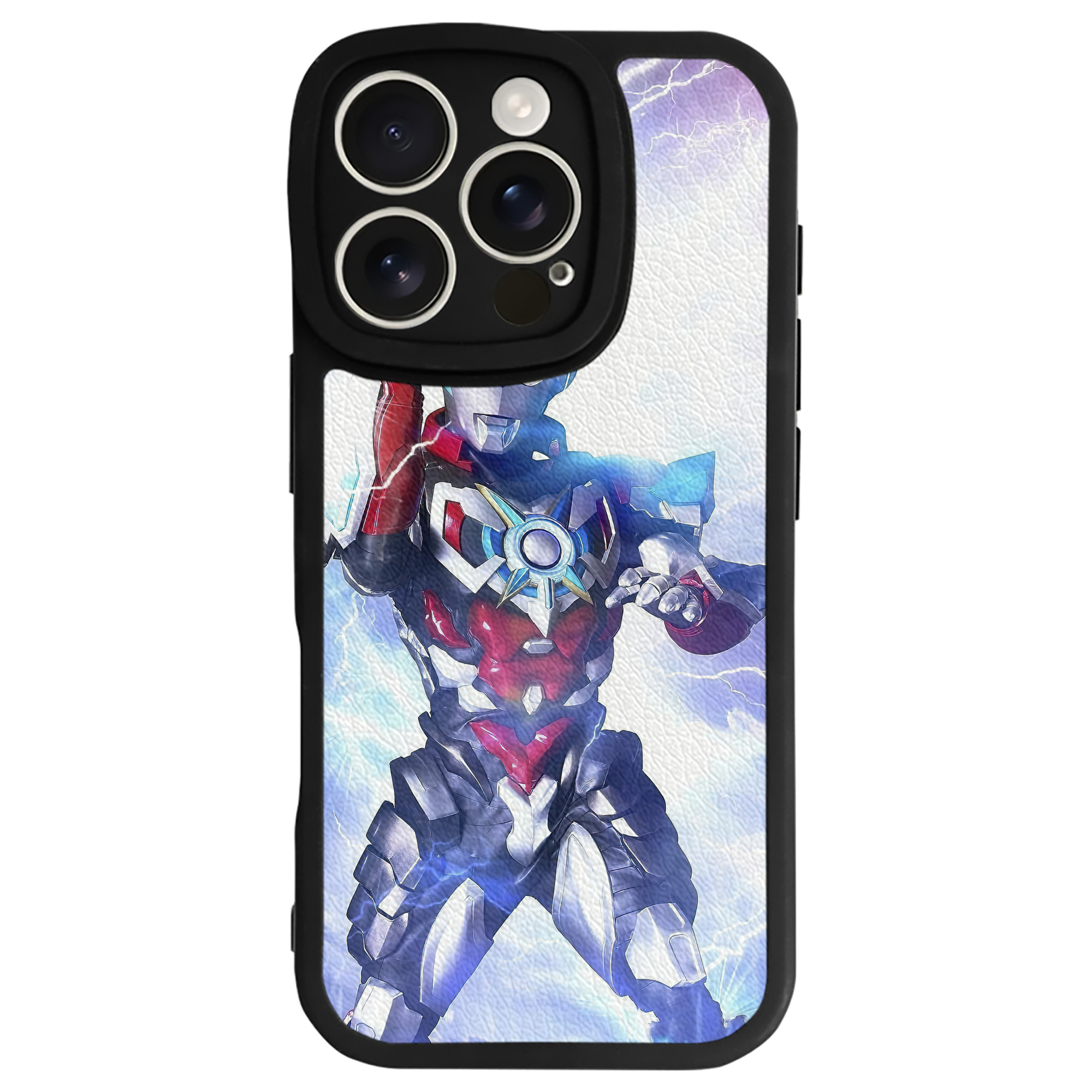 （画像用） ウルトラマン Ultraman 【iPhone 16シリーズ対応】シリコンスマホケース（レザー調） 材質：シリコン